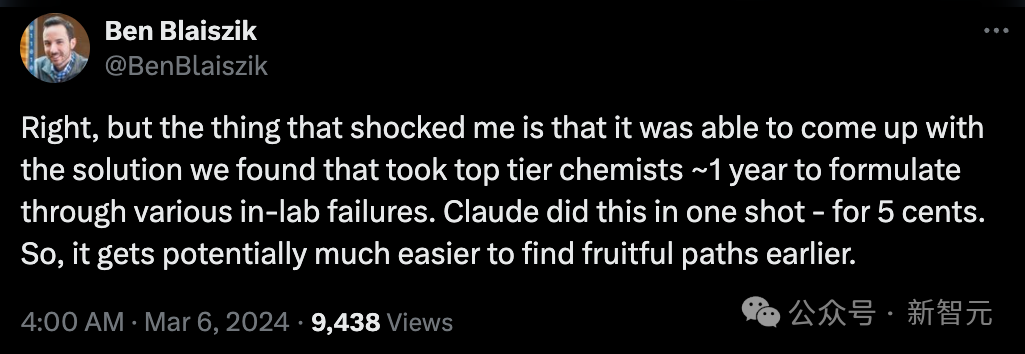 全球最强模型Claude 3颠覆物理/化学！2小时破解博士一年实验成果，网友惊呼：科研不存在了